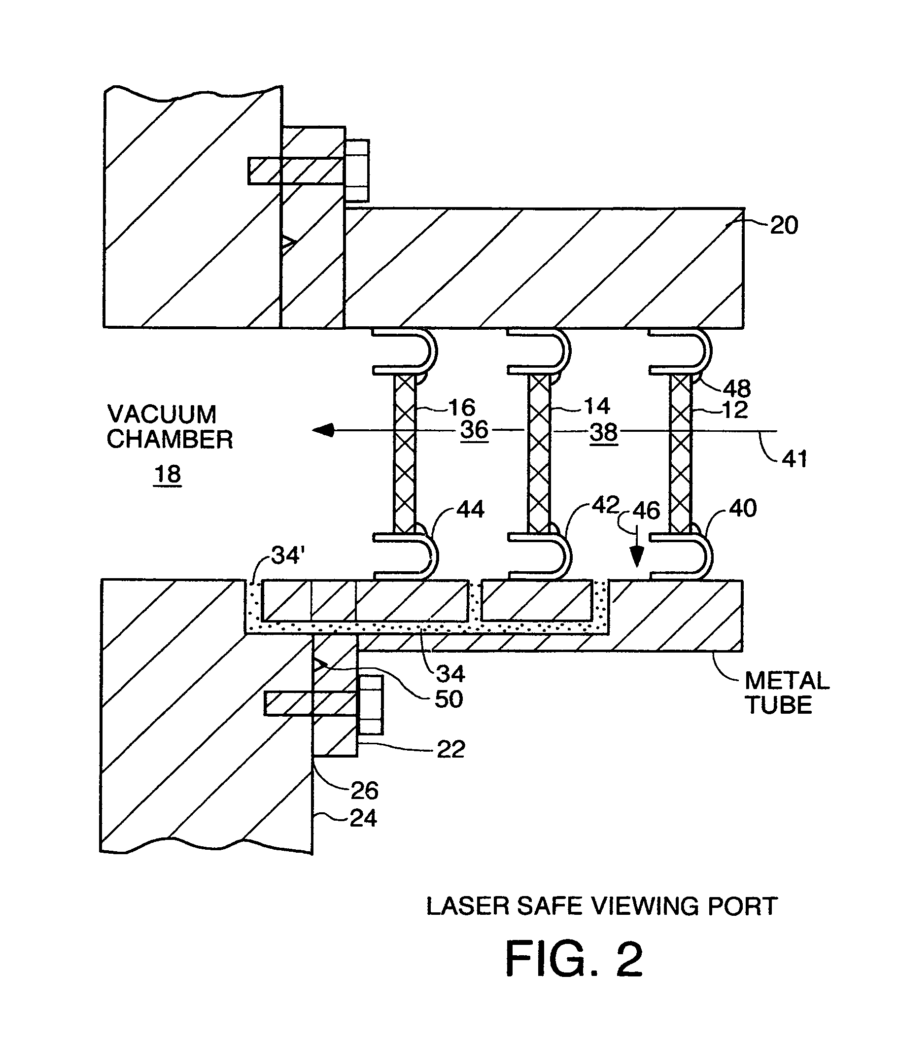 Safe pressure system viewing port