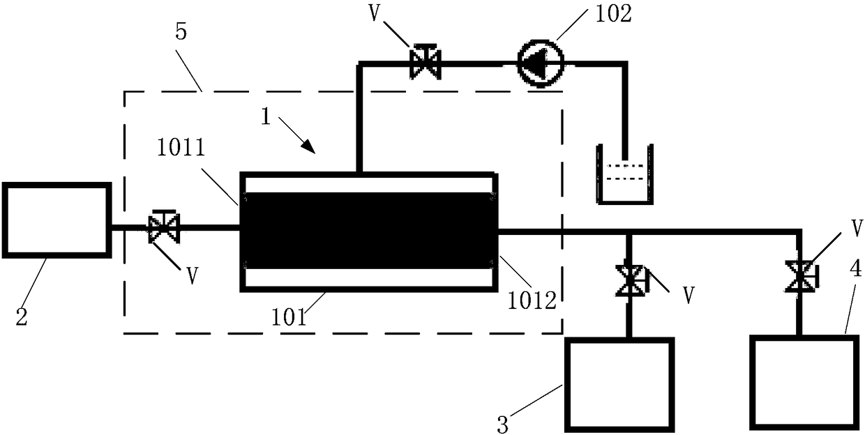 Performance evaluation device for barite blocking remover and evaluation method thereof