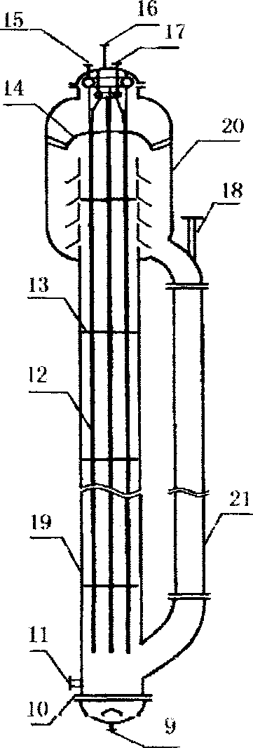 Methane synthesizing method and equipment with slurry bed member