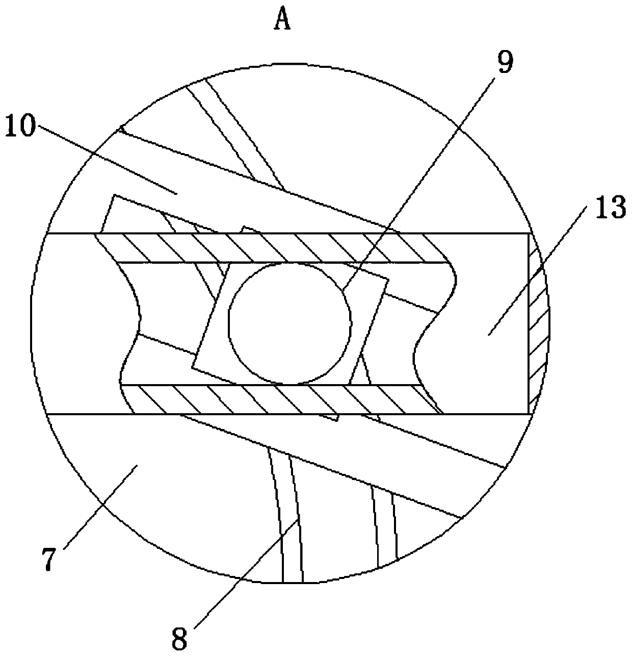 Automatic sowing device based on convex guide rail drive principle