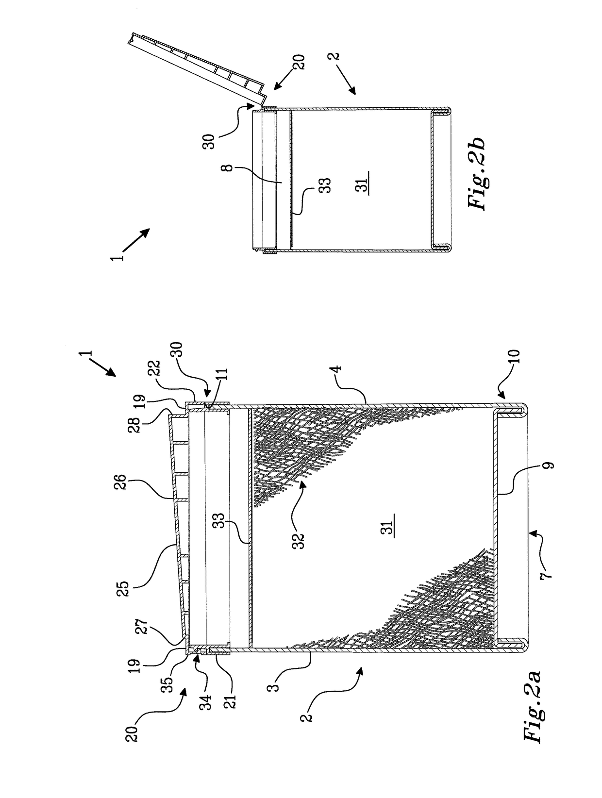 Container with display function