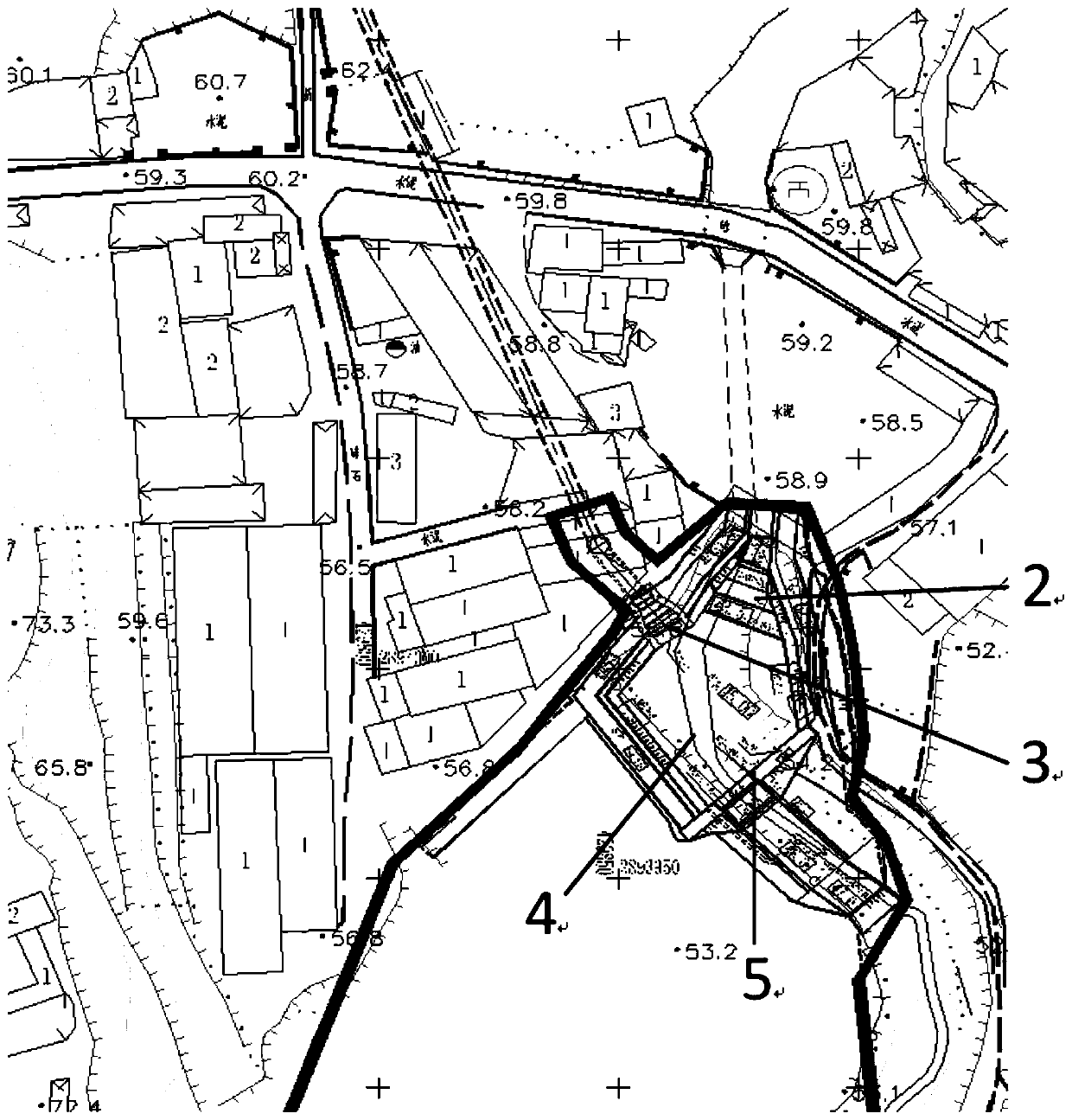 Method for designing drainage capacity of urban mountain torrent intercepting and draining system