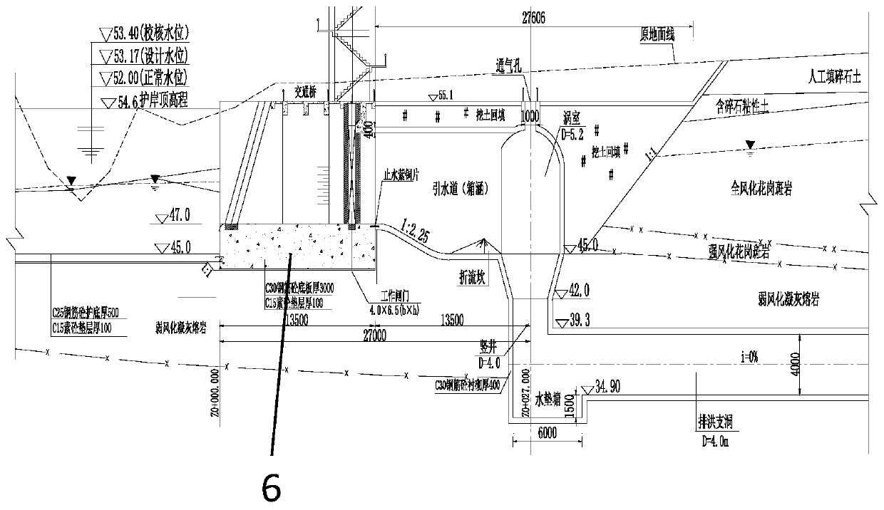 Method for designing drainage capacity of urban mountain torrent intercepting and draining system