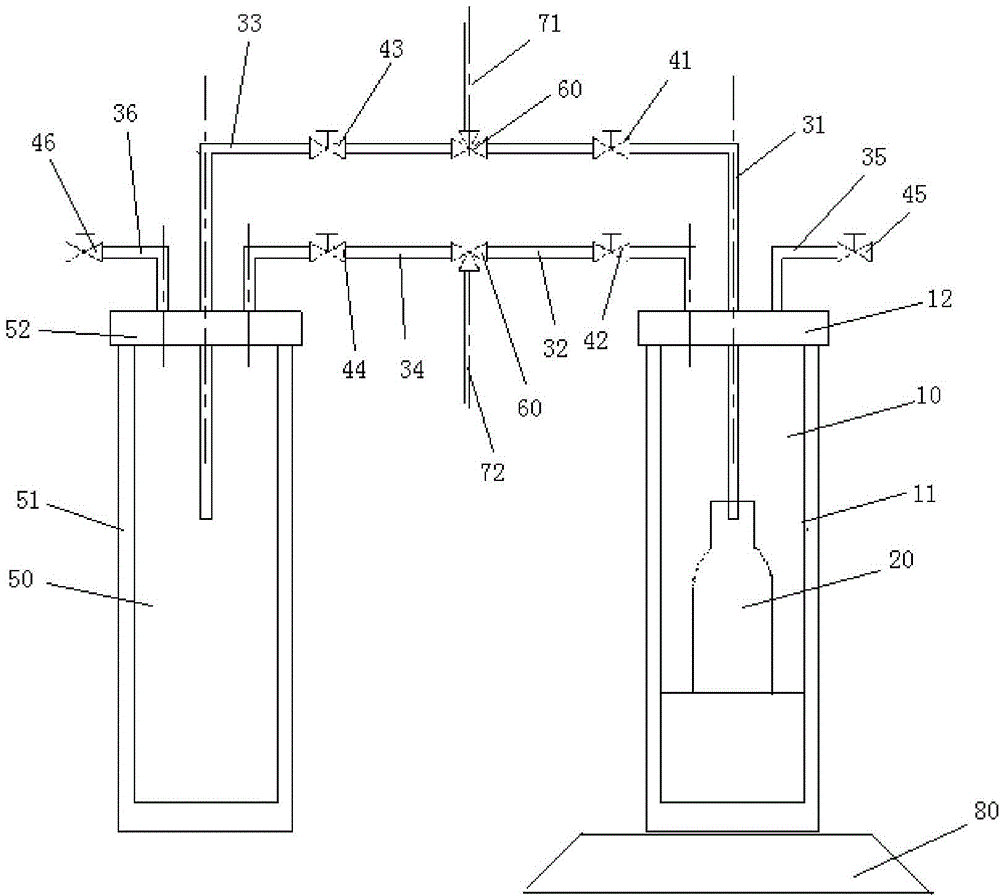 Pressure sampling device