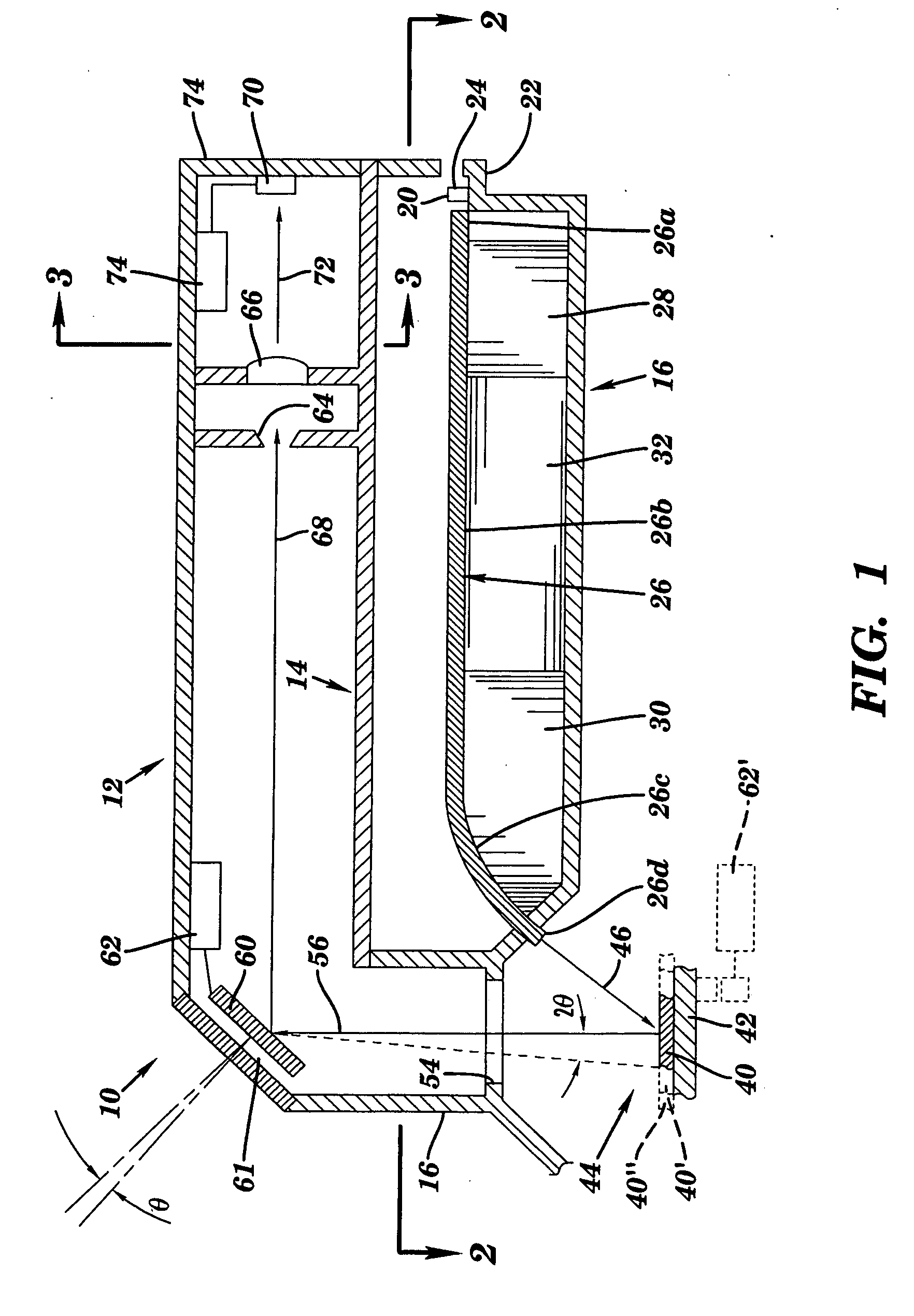 Read-head for optical diagnostic device