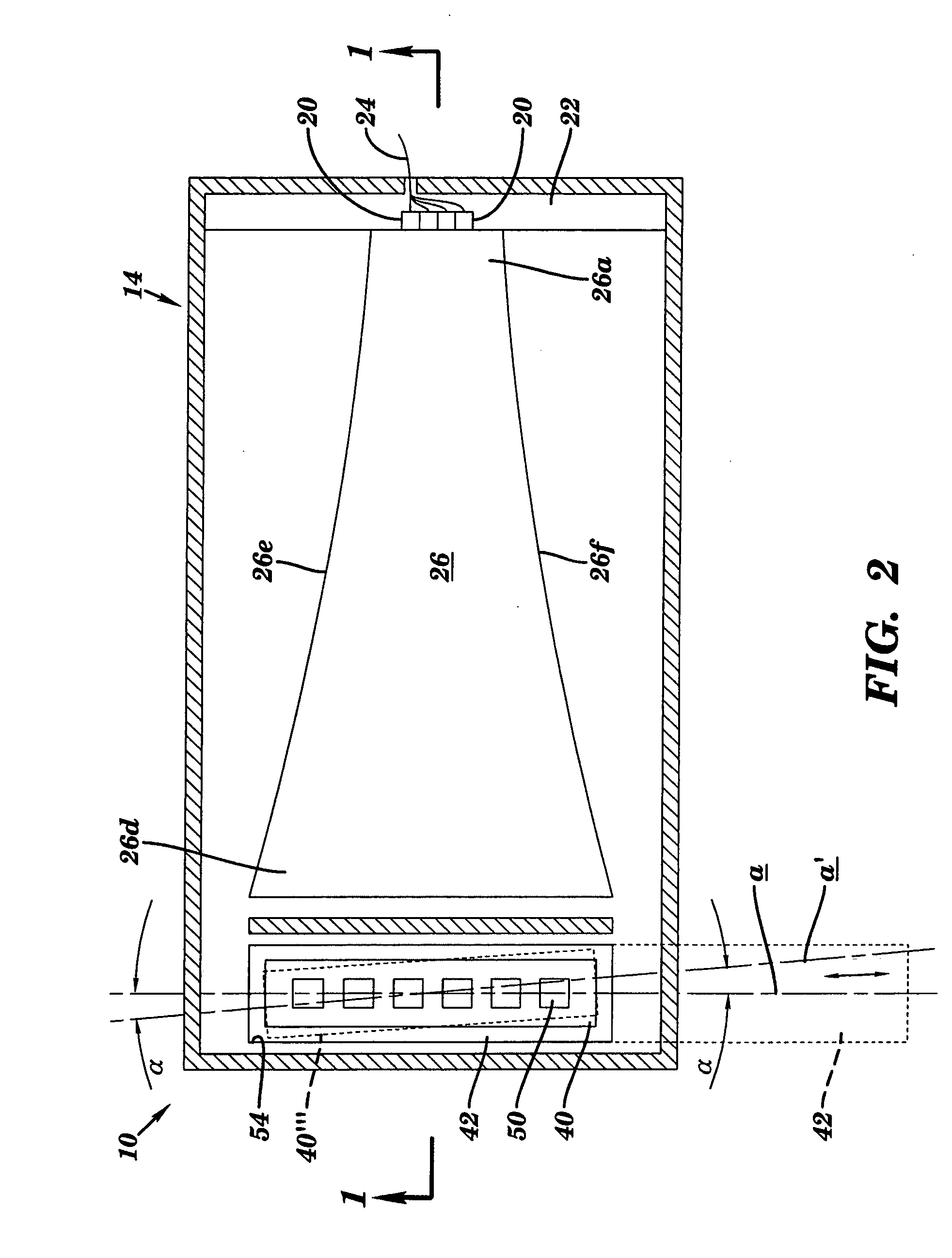 Read-head for optical diagnostic device