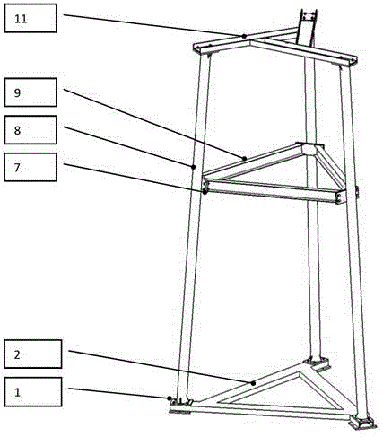 Three-wire torsional pendulum method rigid body dynamic parameter test console