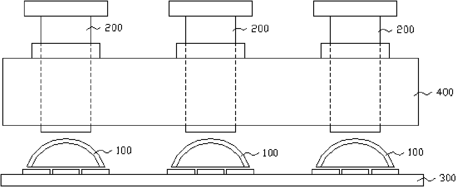 Linked contact switch structure