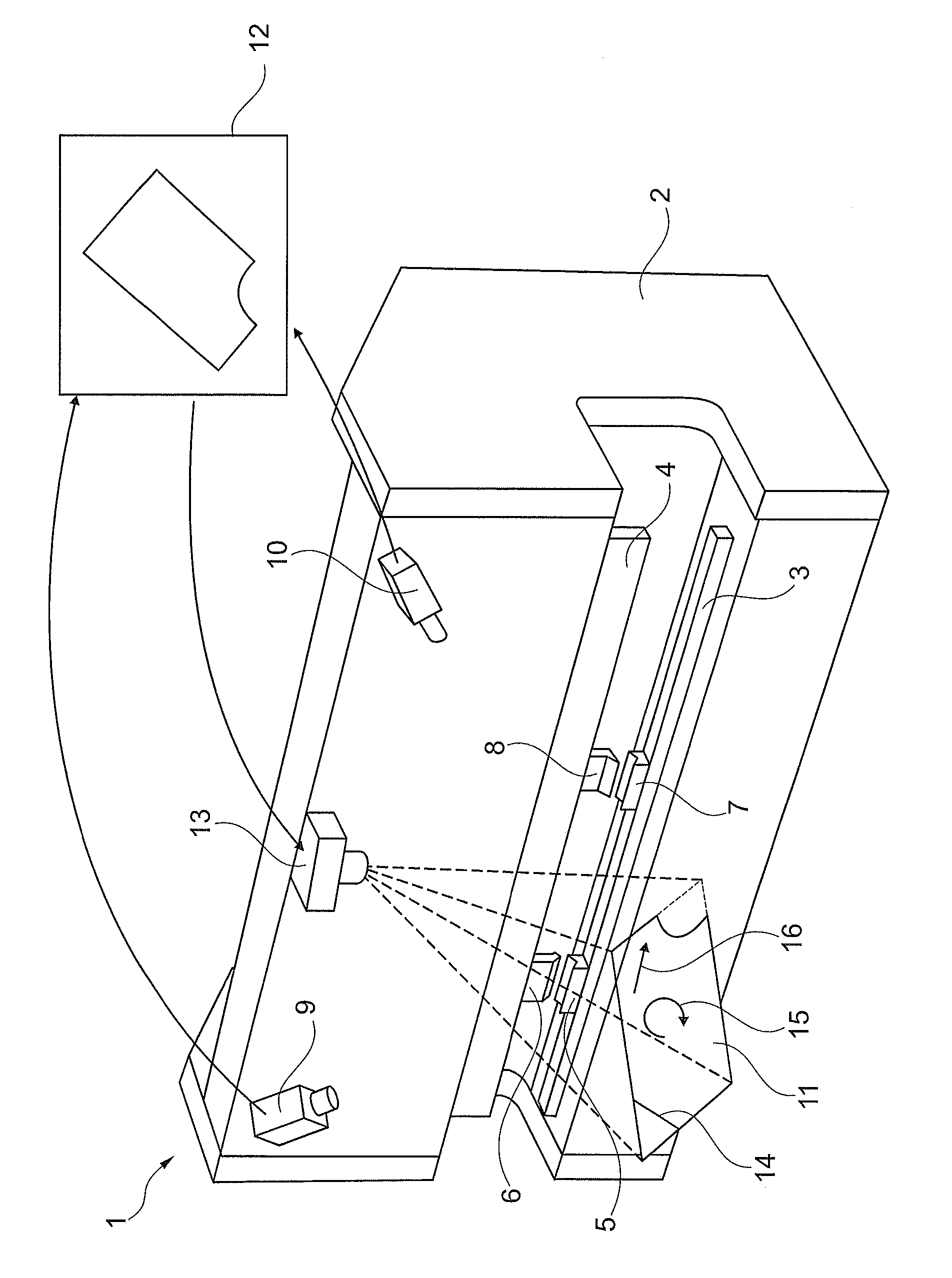 Method and device for aiding in manual handling of a work piece during machining