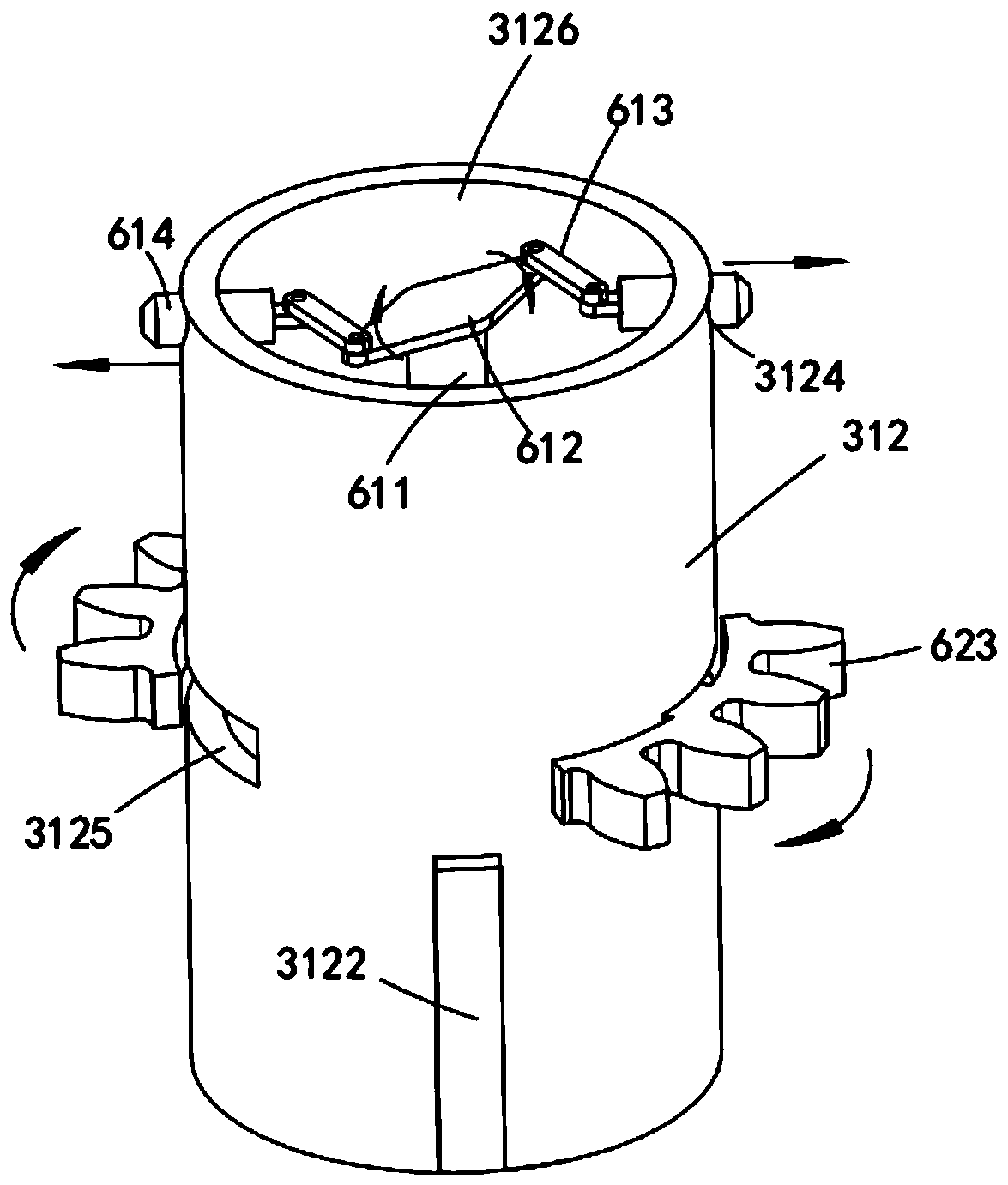 Forward bottle cap conveying and coding device