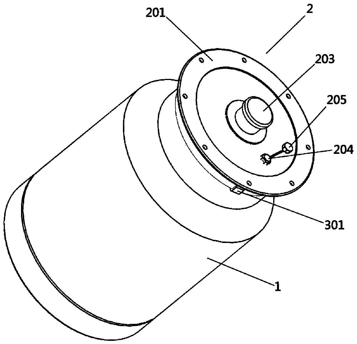 Full-automatic induction type sample collection barrel capable of storing sample information