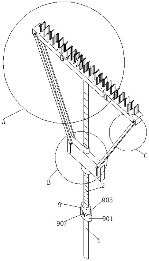 Wall painting device for building engineering construction