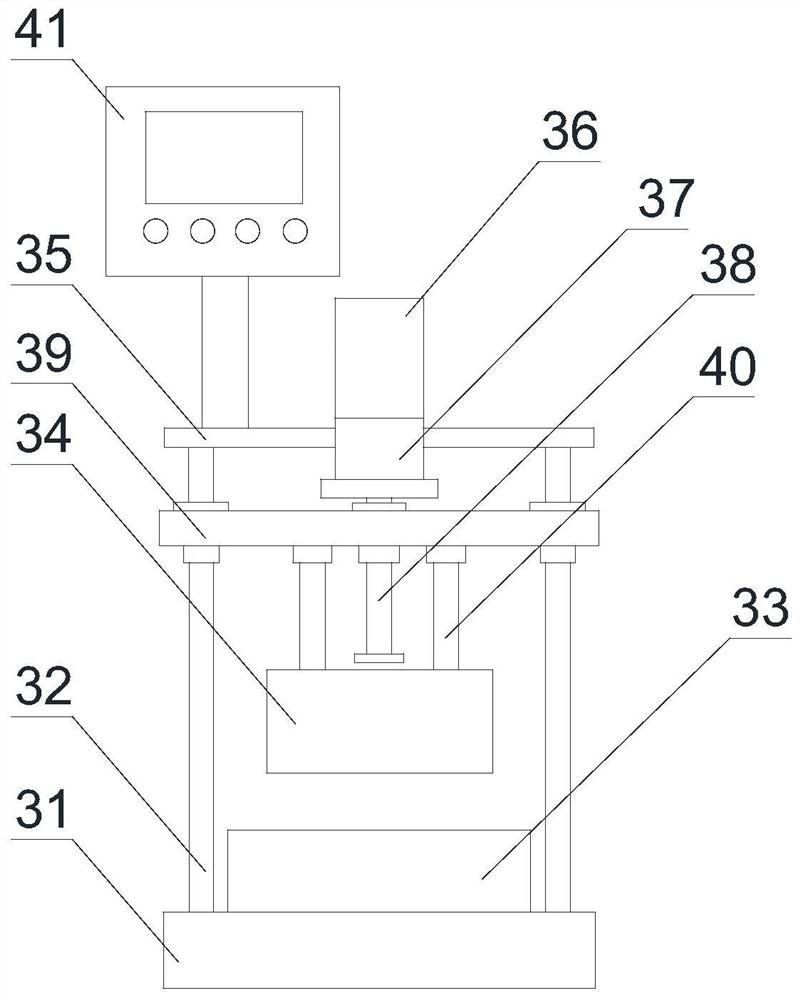 A die-casting system and die-casting process for lithium battery pole piece mold forming