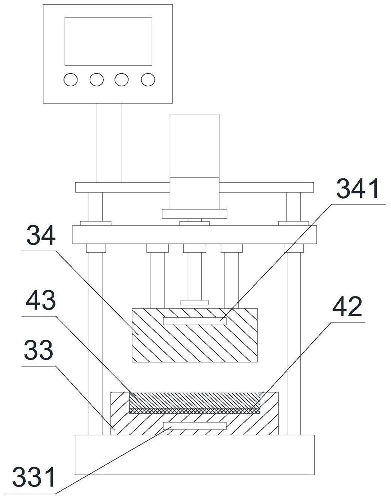 A die-casting system and die-casting process for lithium battery pole piece mold forming