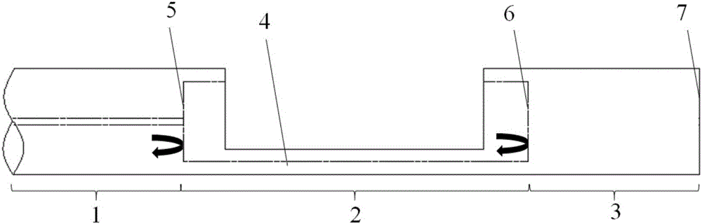 Micro nano fiber vibration sensor based on hollow fiber