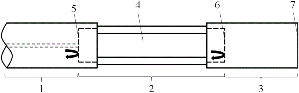 Micro nano fiber vibration sensor based on hollow fiber