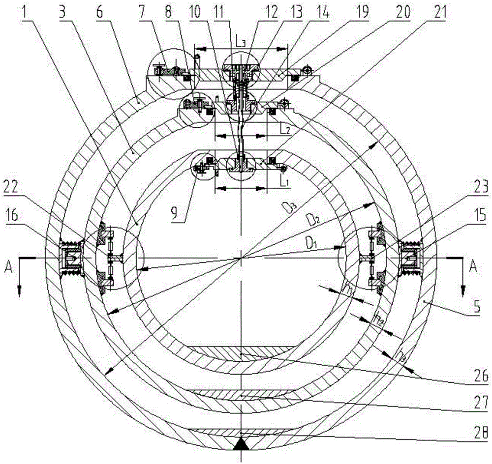 Self-balancing pressure-resistant casing device