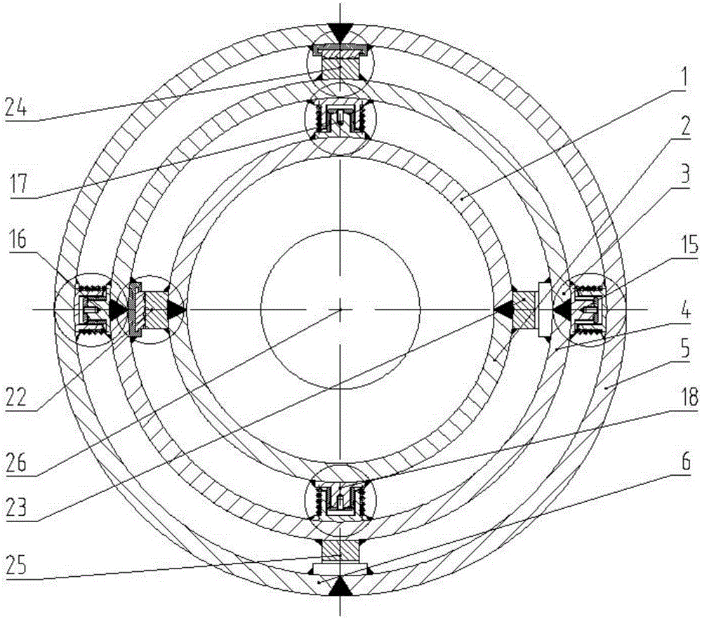 Self-balancing pressure-resistant casing device