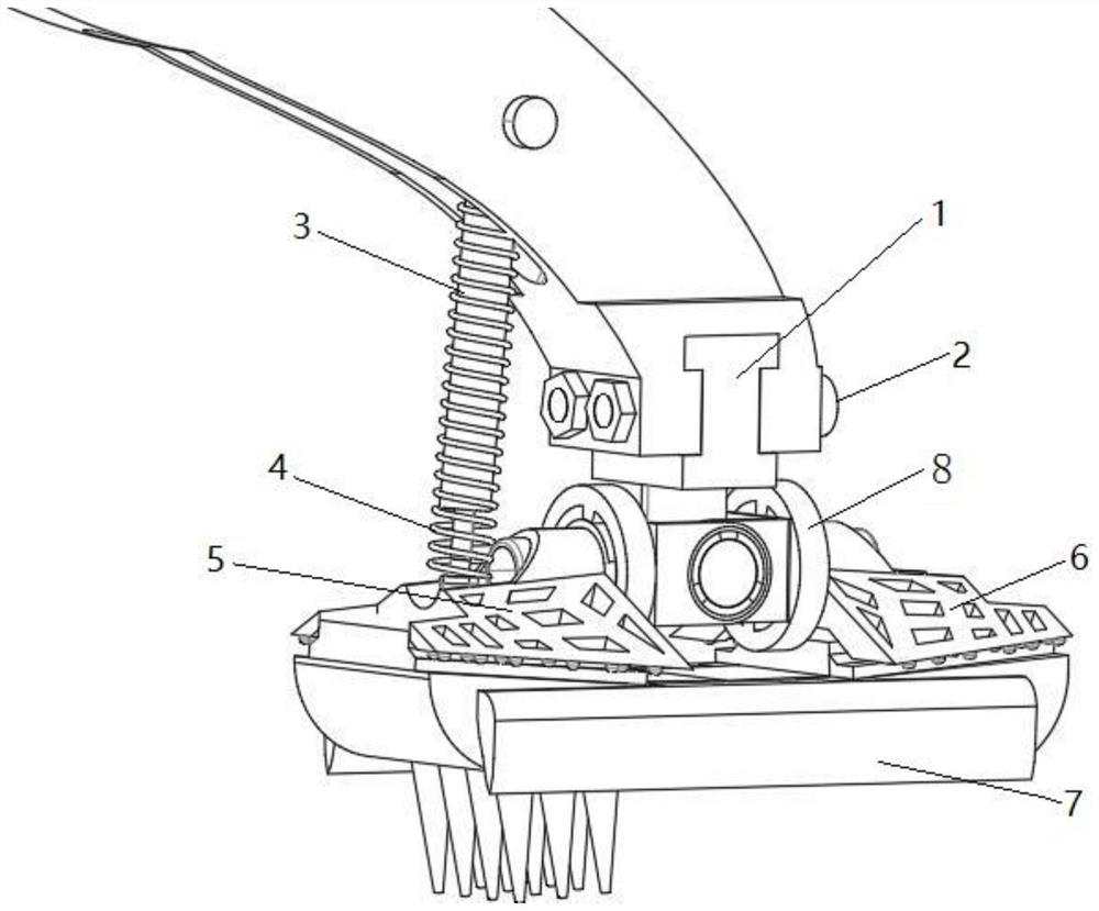 Robot large-adhesive-force foot with replaceable sole