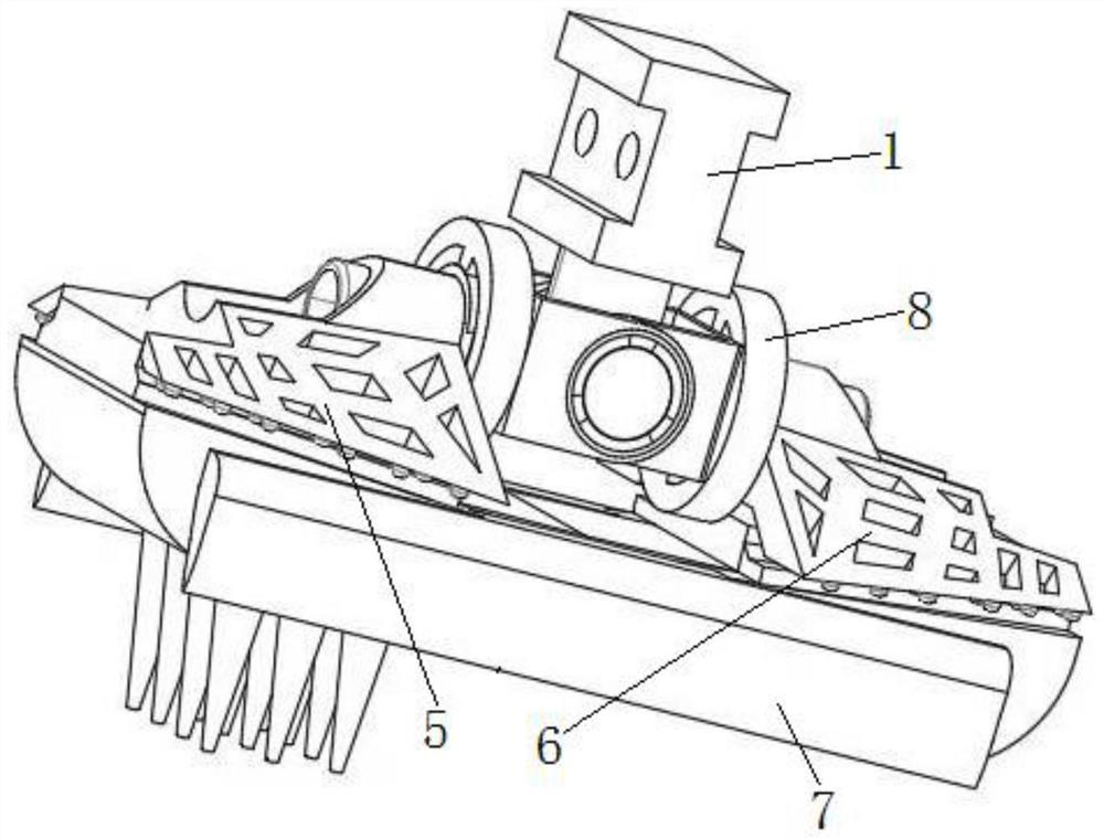 Robot large-adhesive-force foot with replaceable sole