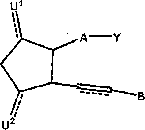 Therapeutic substituted cyclopentanes for reducing intraocular pressure