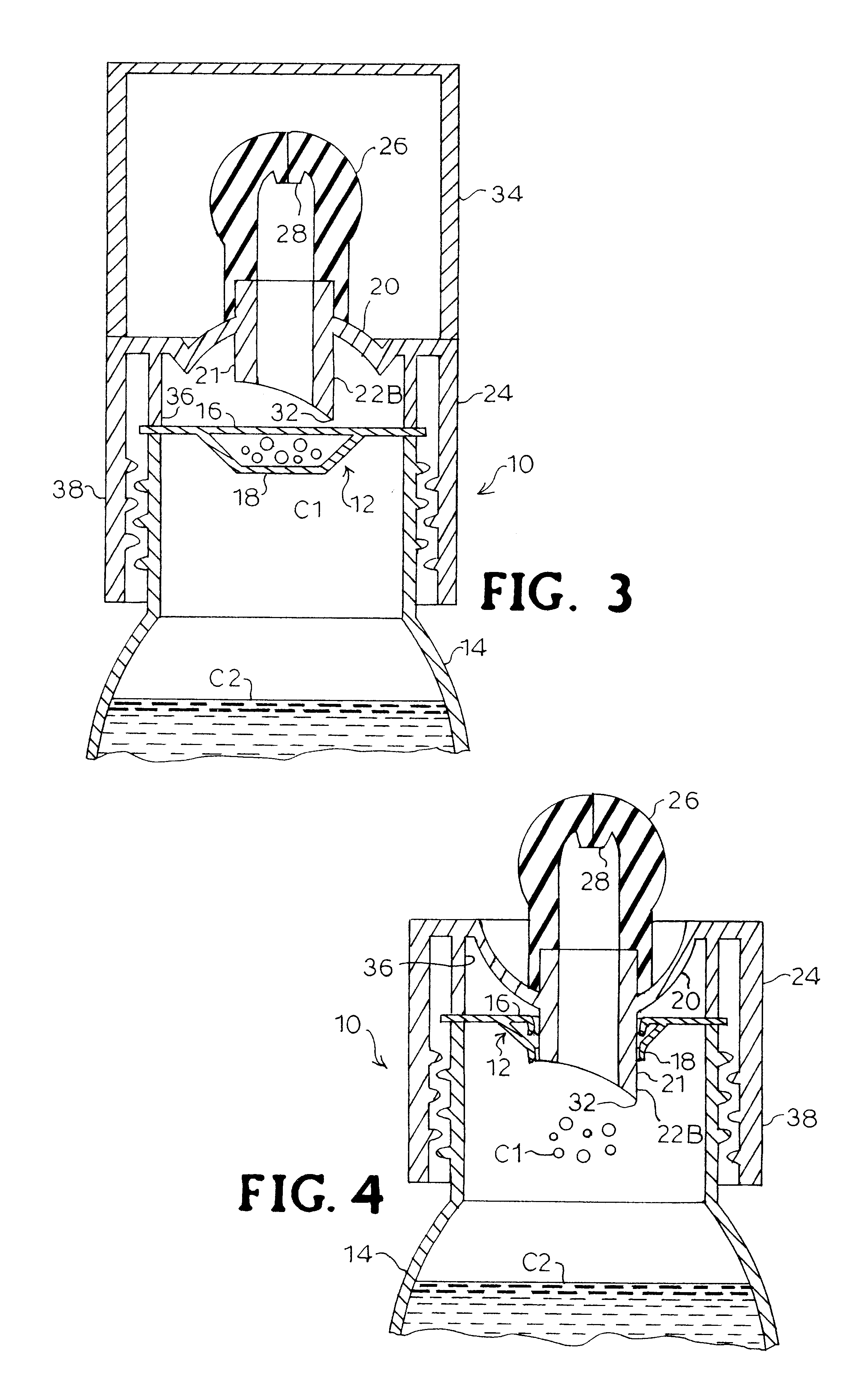 Two-compartment container