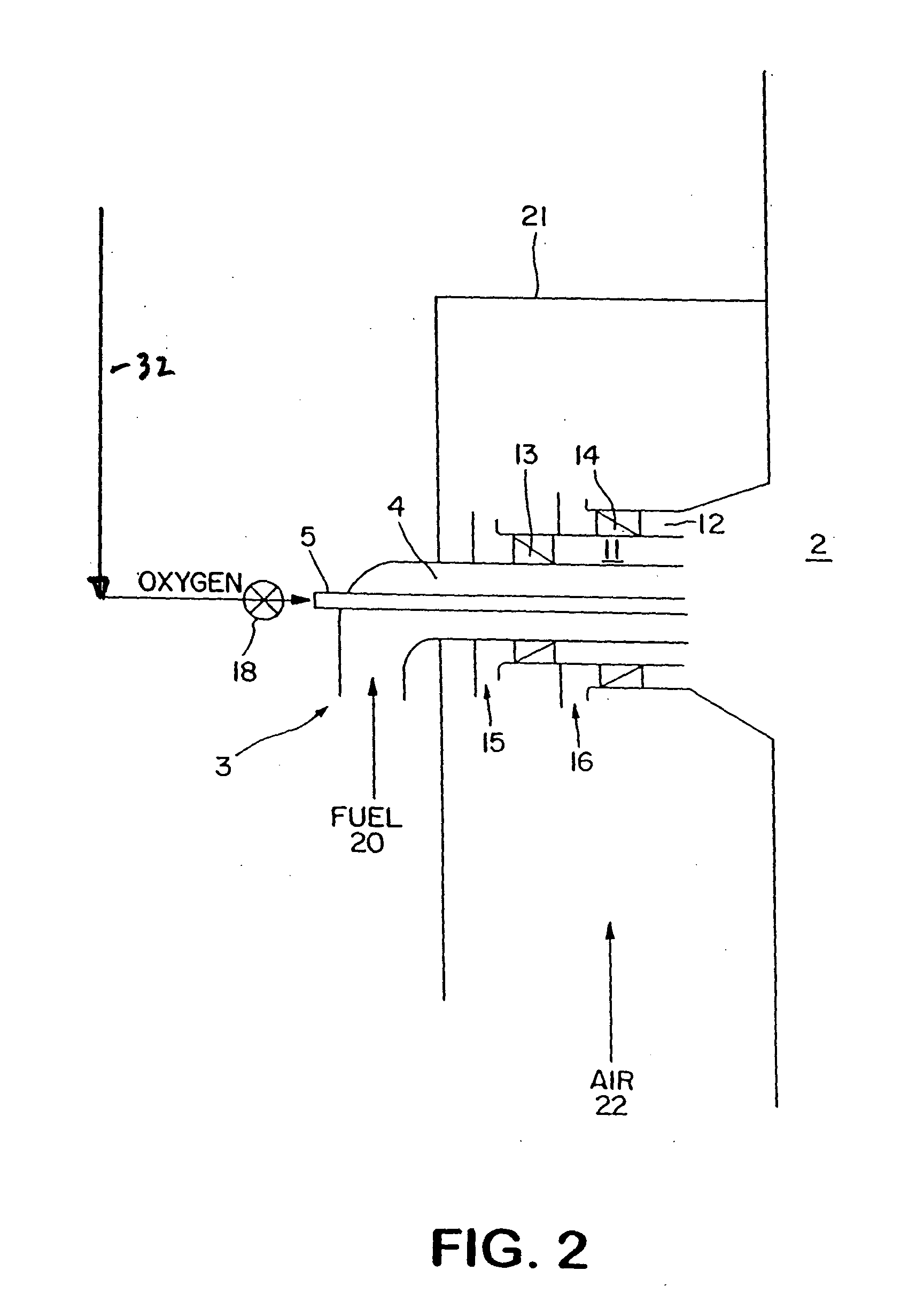 Low NOx combustion using cogenerated oxygen and nitrogen streams