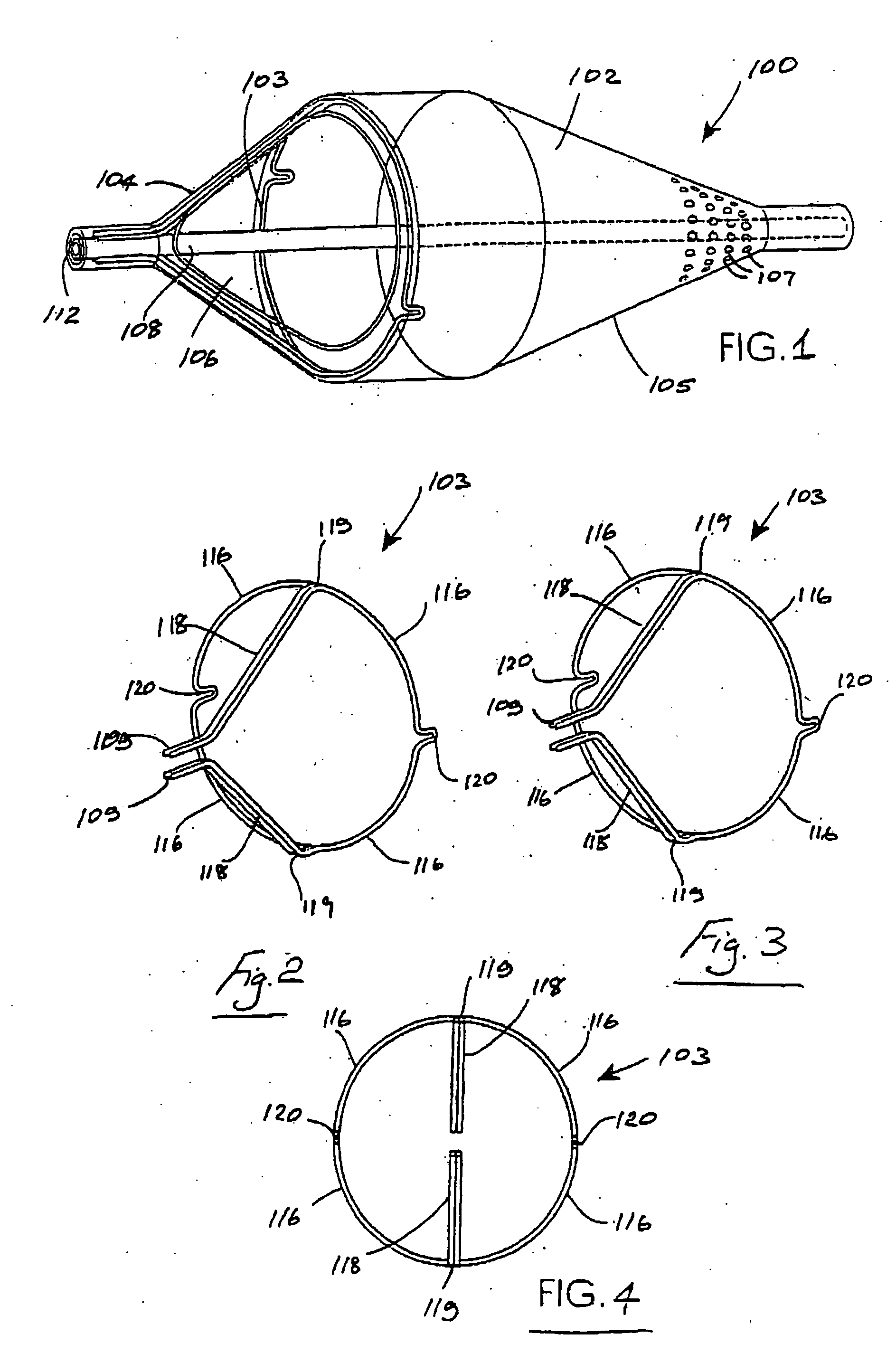 Support frame for an embolic protection device