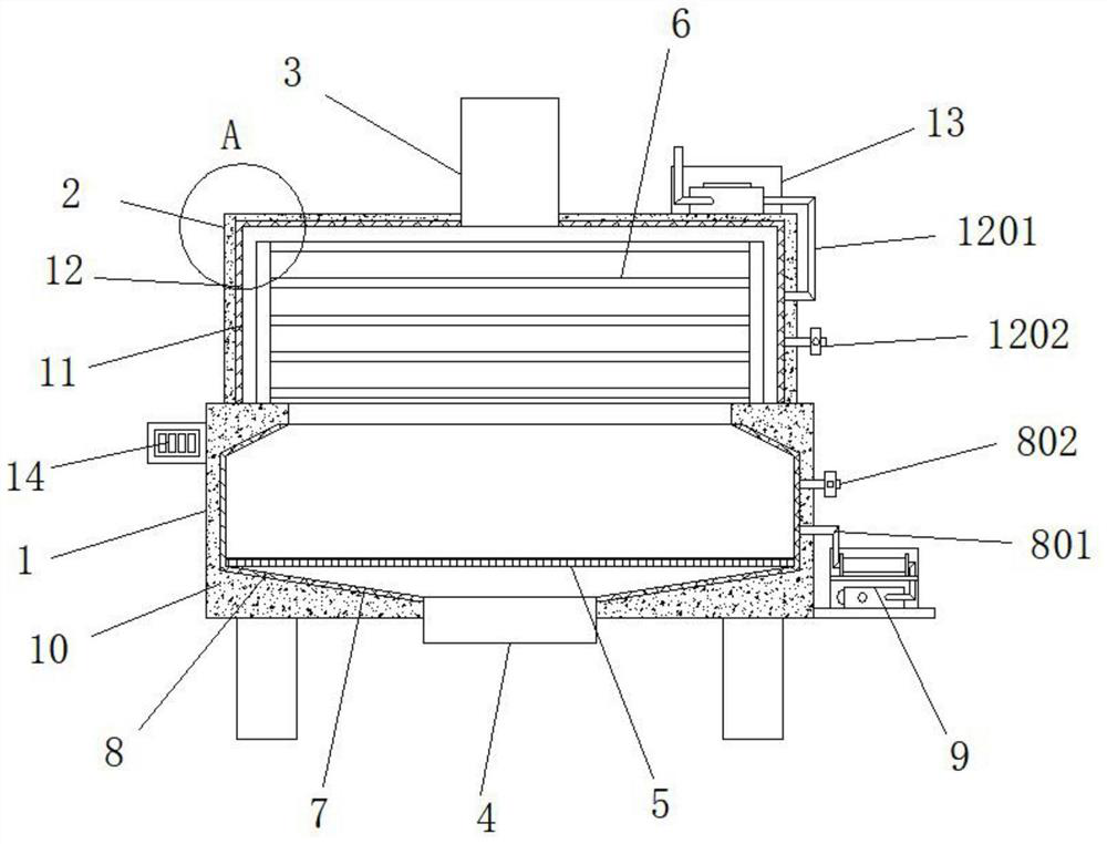 A high-toughness gangue brick sintering equipment with waste heat recovery function