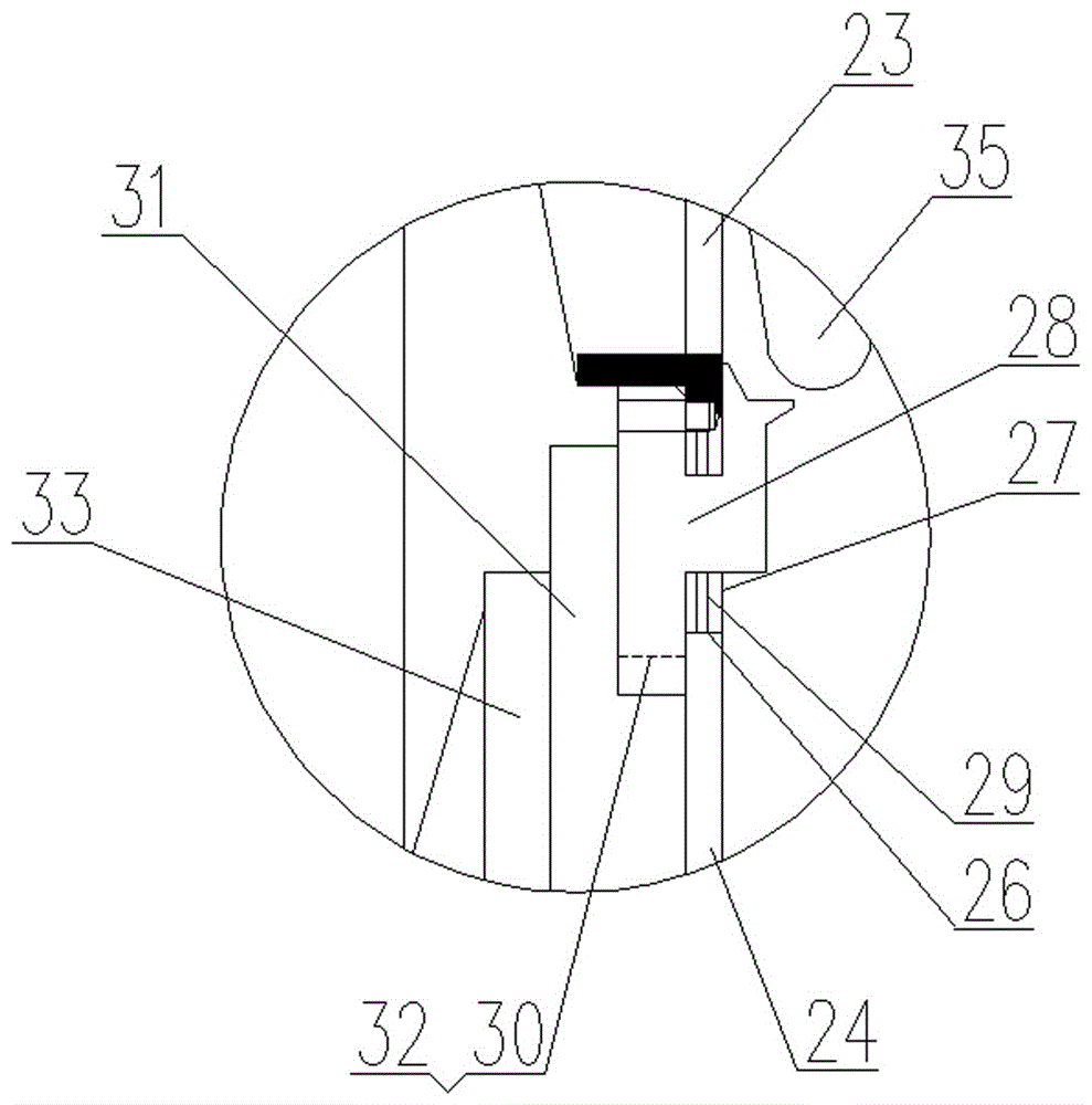 Automatic attaching machine for steel-rubber rim of engineering tire