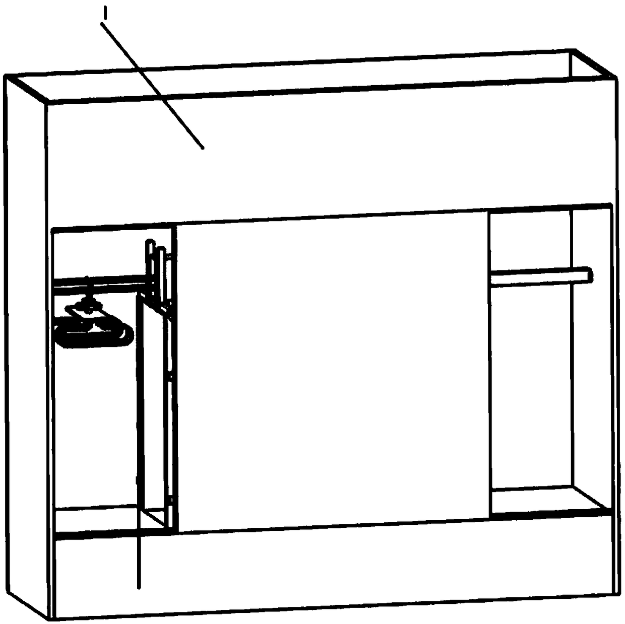 Automatic drying and washing integrated wardrobe