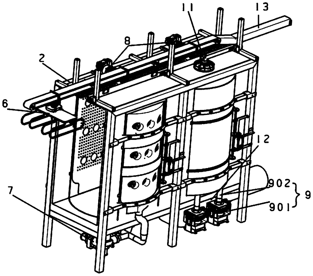 Automatic drying and washing integrated wardrobe