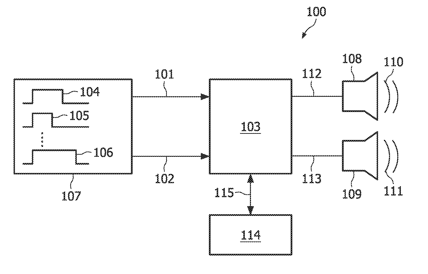 Device for and a method of processing audio data