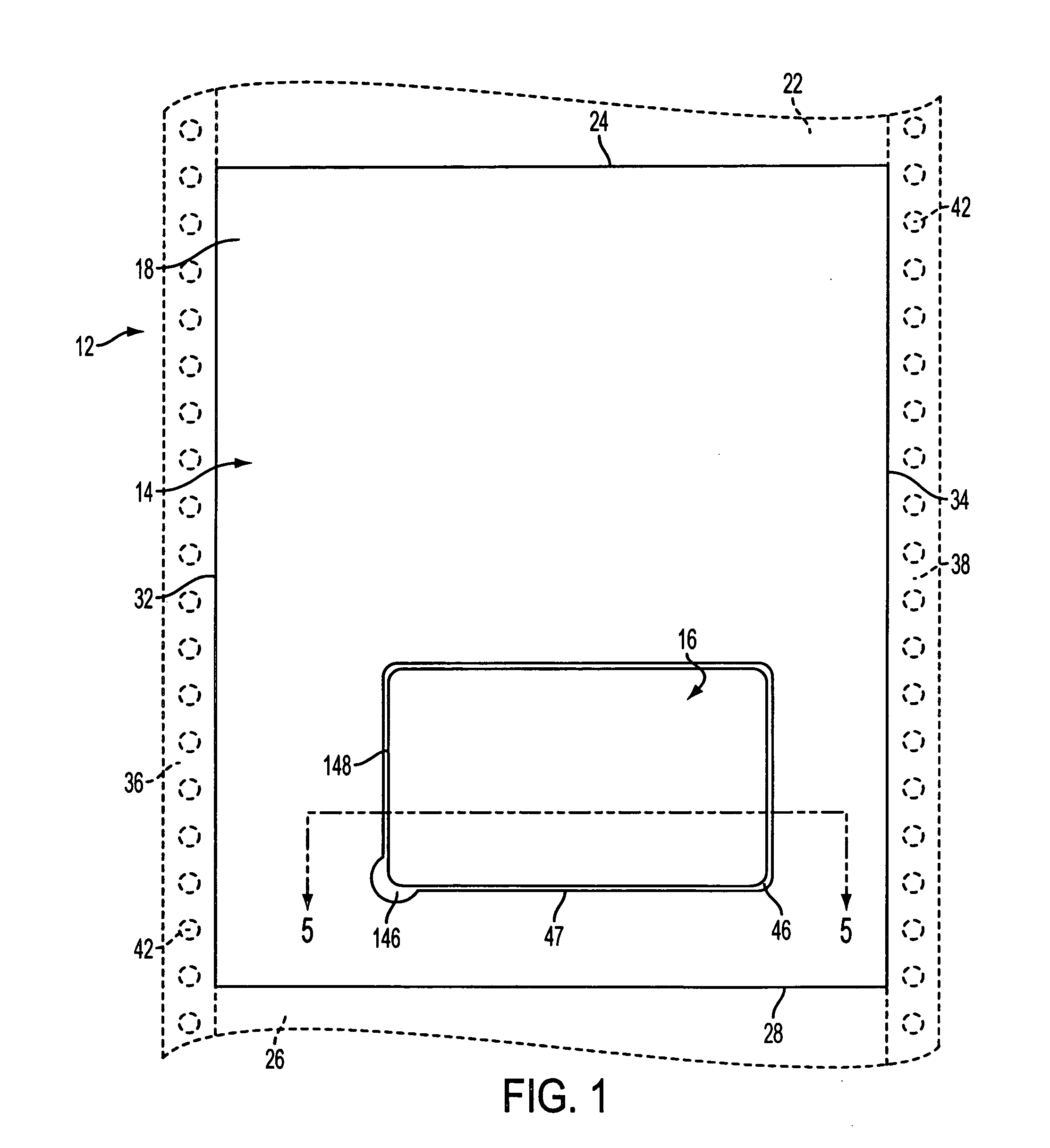 Document sheet with recessed cavity having an access tab for an object received therein