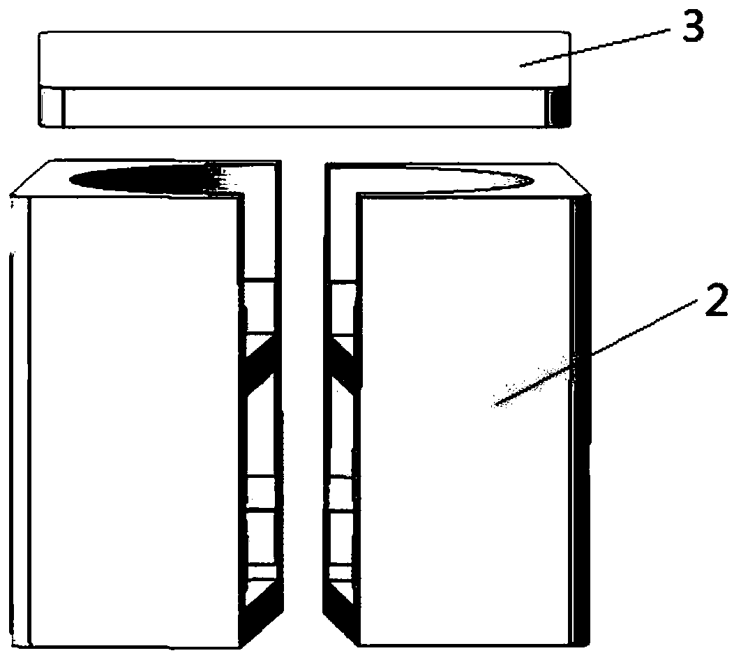 Packaging box for aviation integrated bearing and bearing packaging method