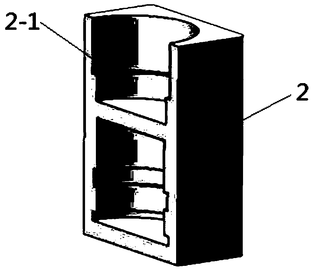 Packaging box for aviation integrated bearing and bearing packaging method