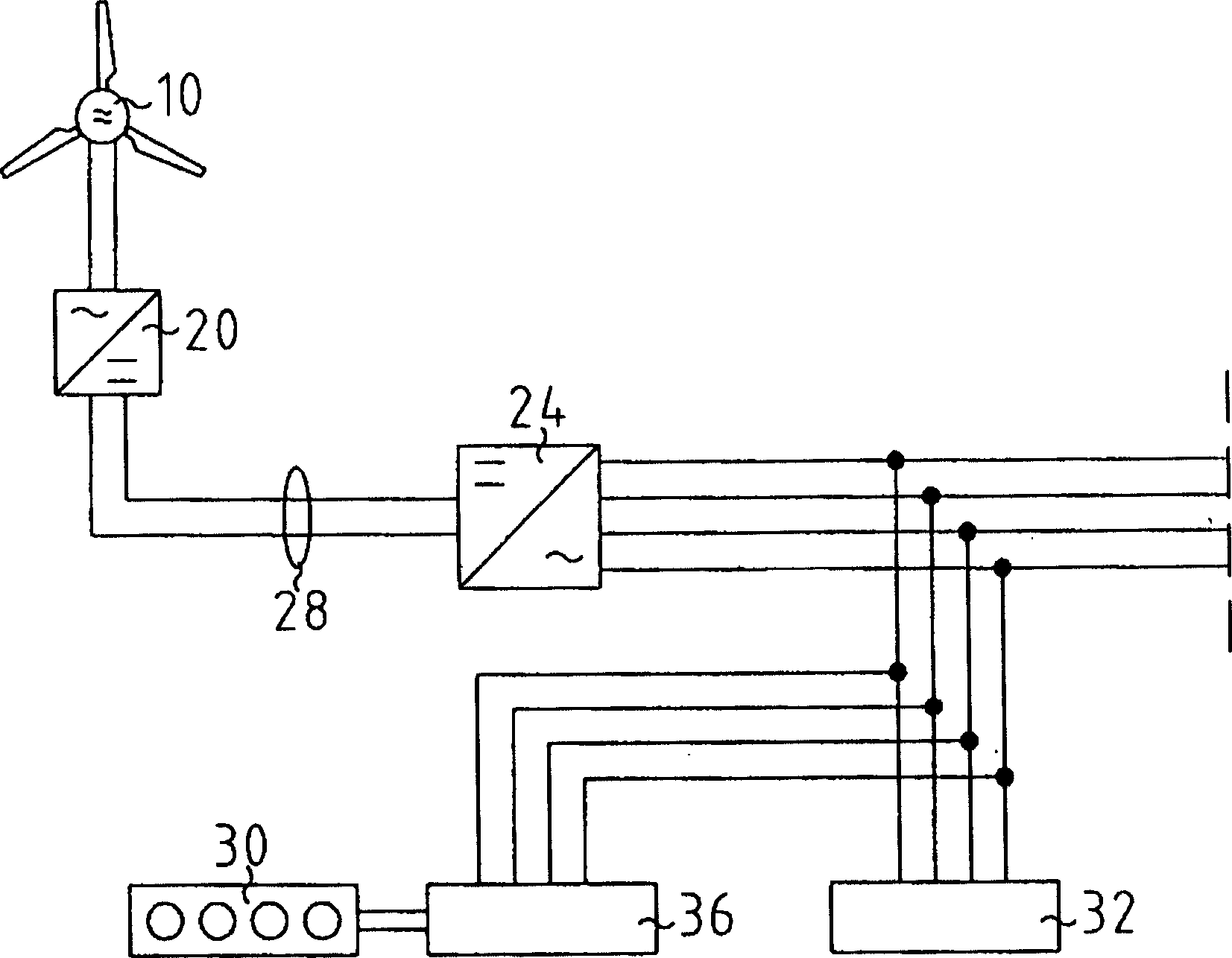 Separate network and method for operating a separate network