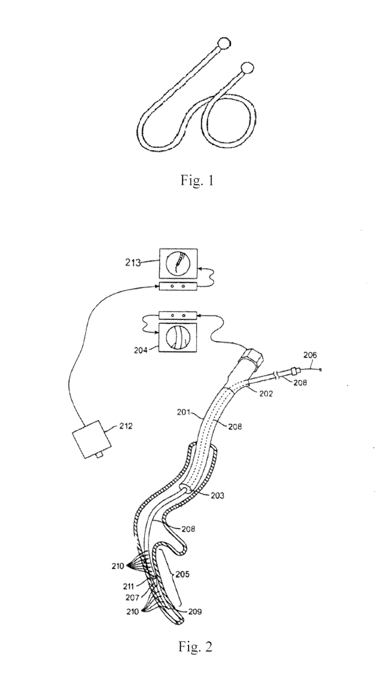 Lung volume-reducing elastic implant and instrument