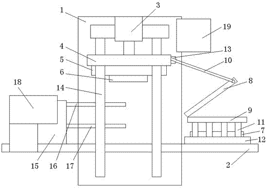 Hot molding machine