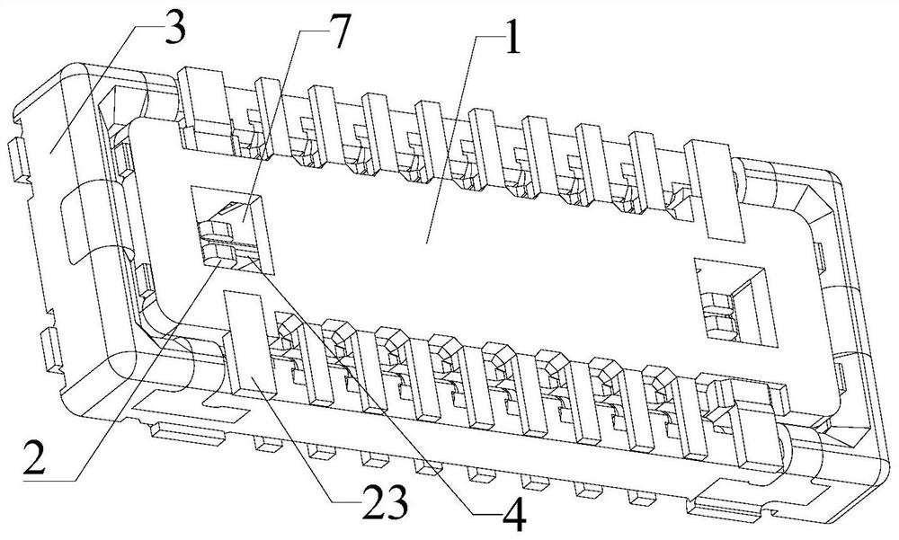 A low electrical noise board-to-board connector