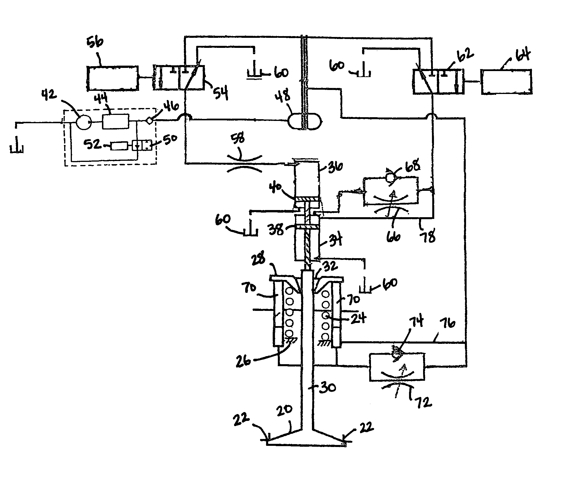 Hydraulic valve actuation systems and methods to provide multiple lifts for one or more engine air valves