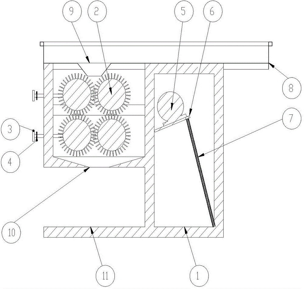 Full-automatic meat shredding machine