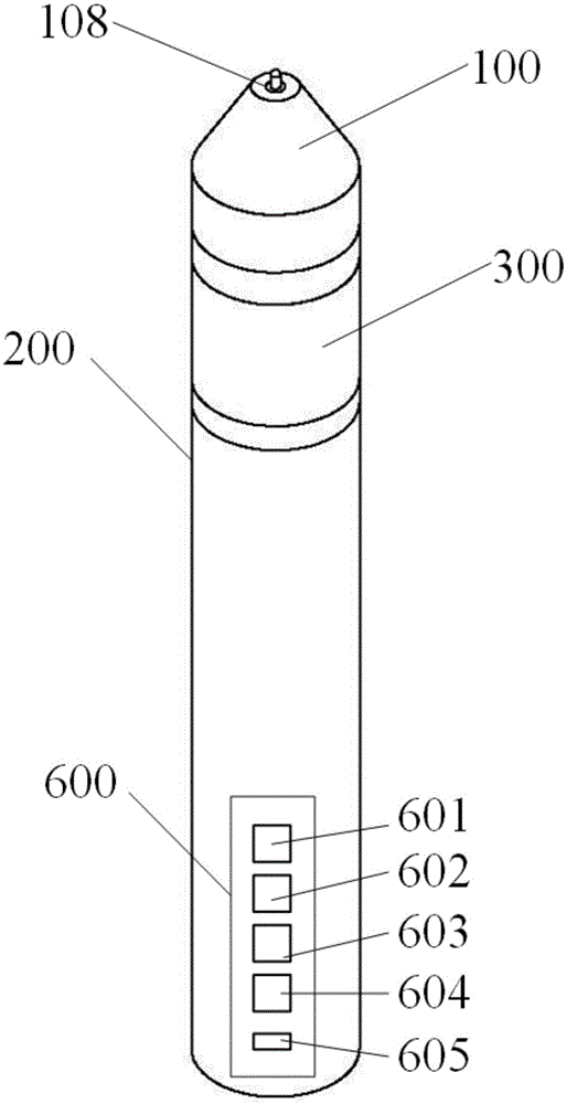 Portable writing and marking device for blind person