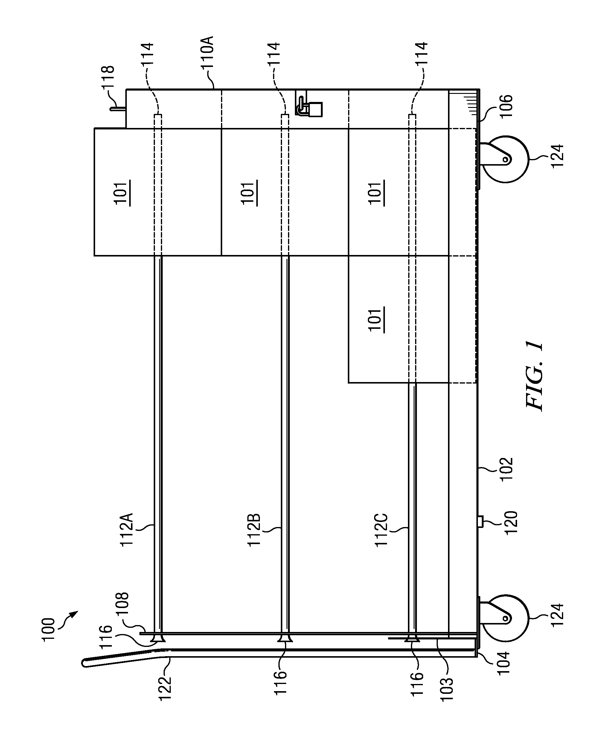 Locker and security enclosure for cable-pulling cart