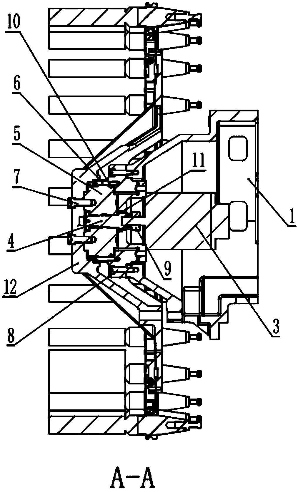 Umbrella-shaped tool magazine system