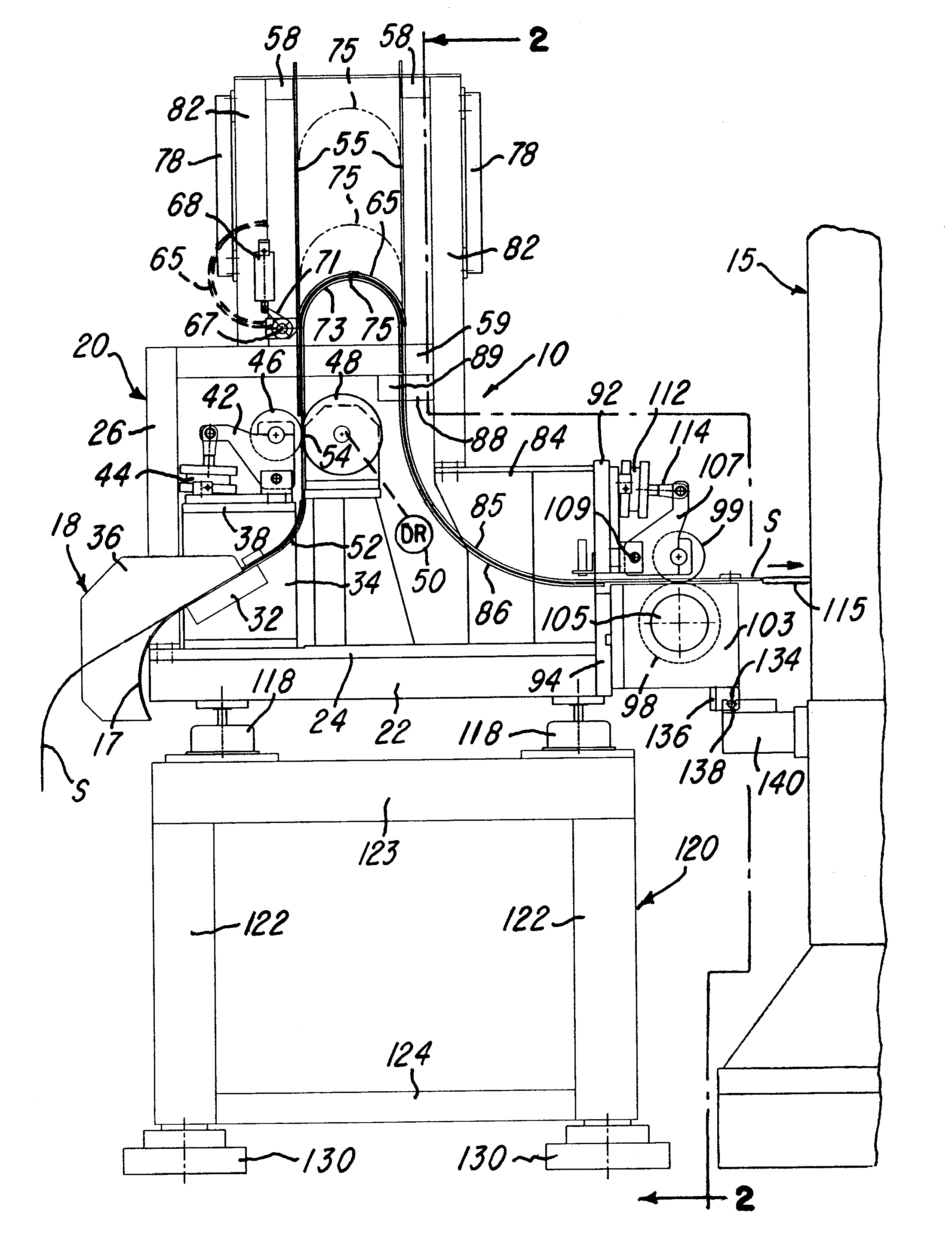 System for high speed feeding a thin sheet metal strip into a reciprocating press