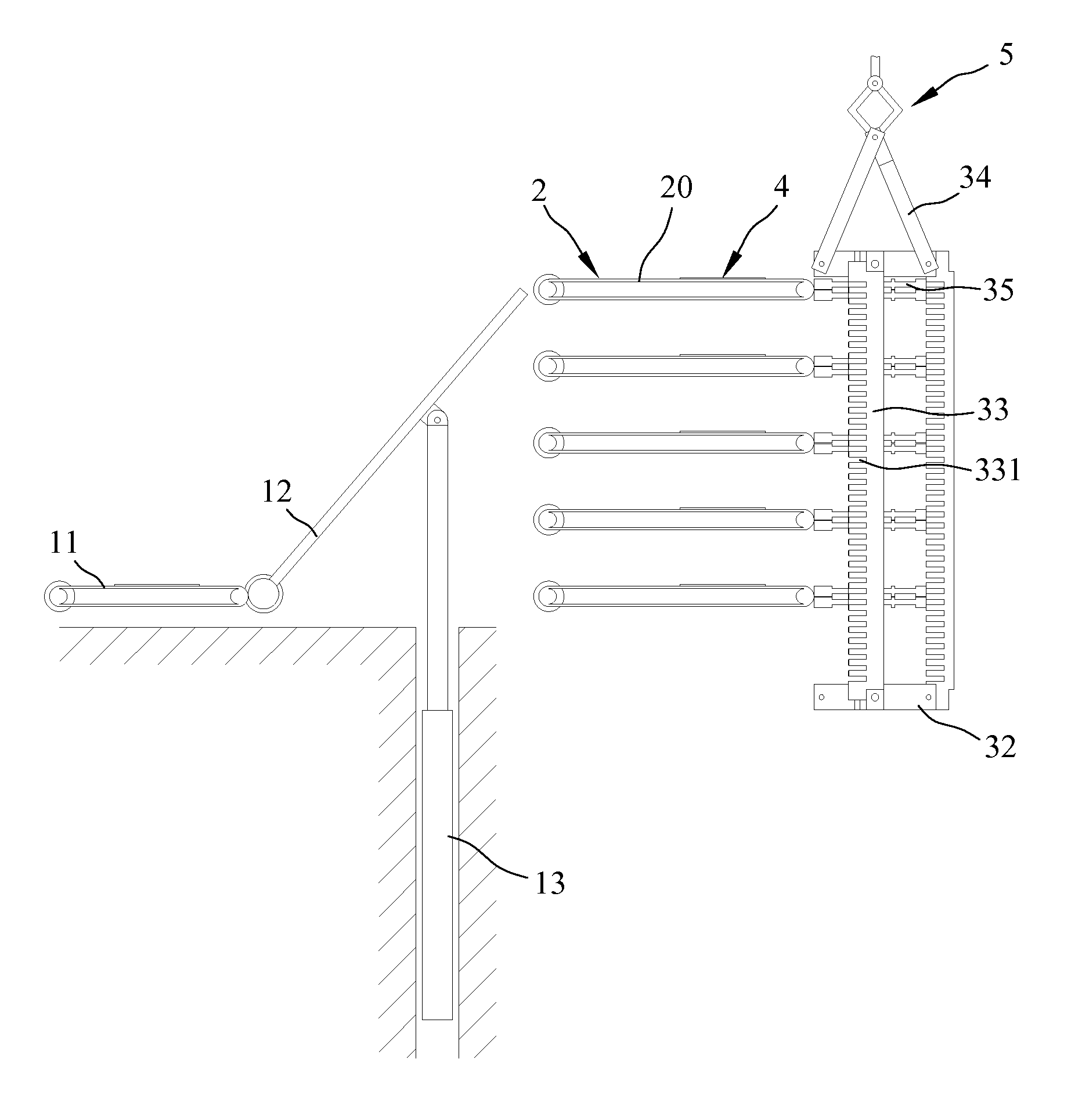 Apparatus for stacking electrode plates