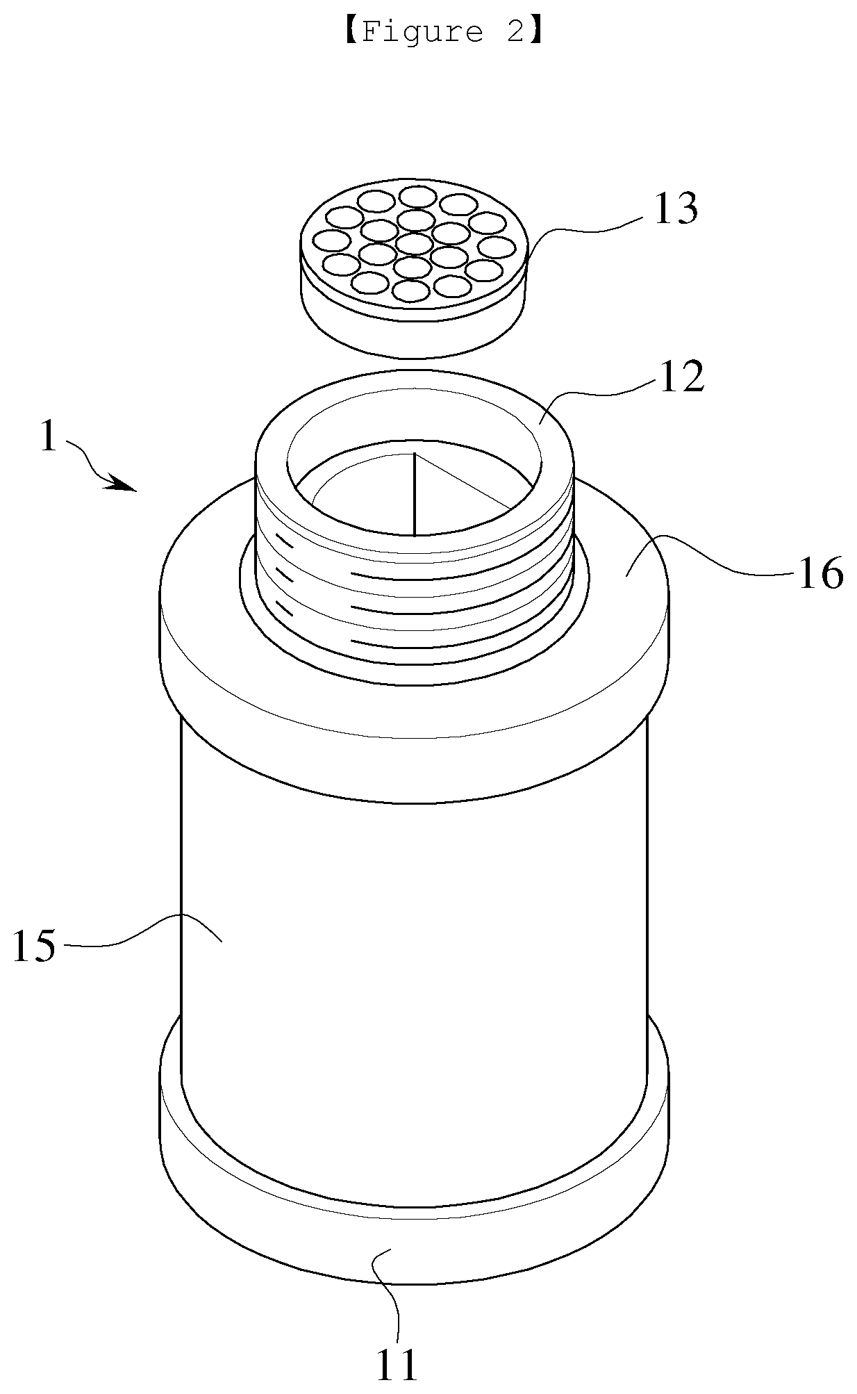 Ionized water producing device