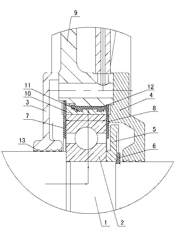 High-power variable frequency motor insulation bearing sleeve