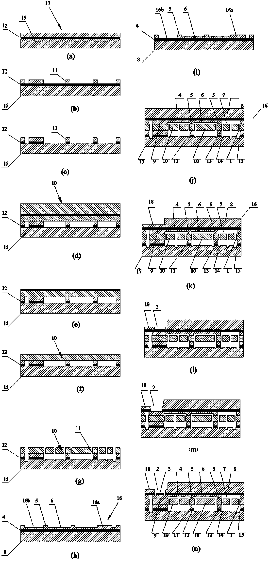 All-silicon MEMS device structure and manufacture method thereof